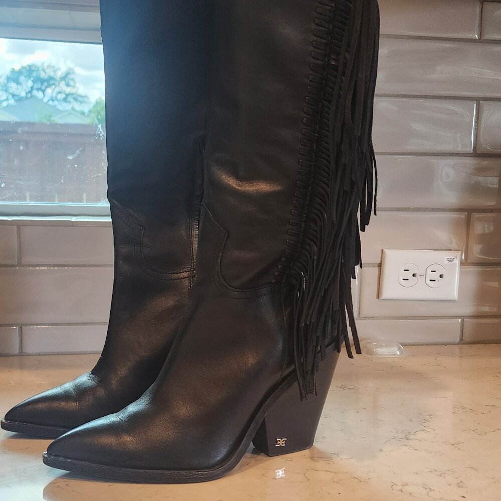 Sam Edelman Imari Fringe Leather Boot